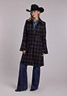 WOMENS OUTERWEAR   STETSON NOVELTY SOLID 3234 WOOL PLAID BELL SLV LONG JACKET - 11-098-0539-6100