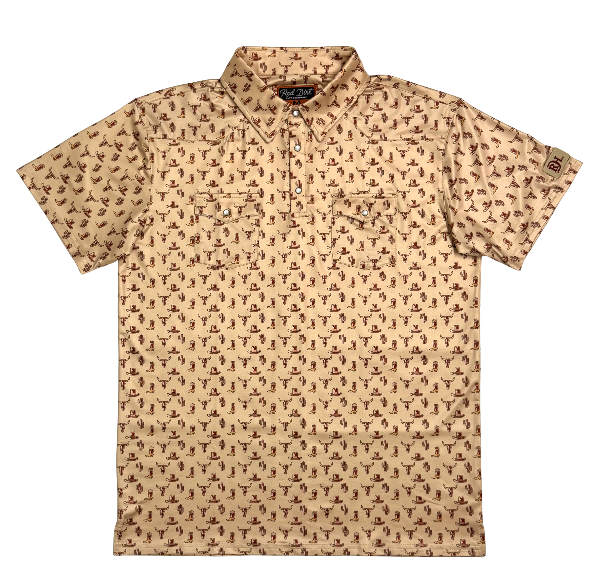 Cowboy Casual Men’s Short Sleeve Polo – Wild West
