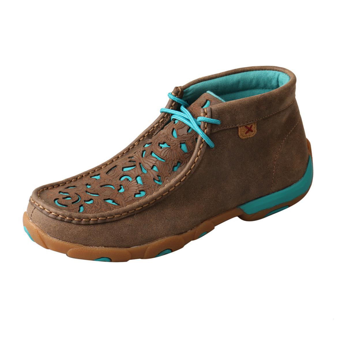 WOMENS DRIVING MOCCASINS - BOMBER TURQUOISE WDM0126