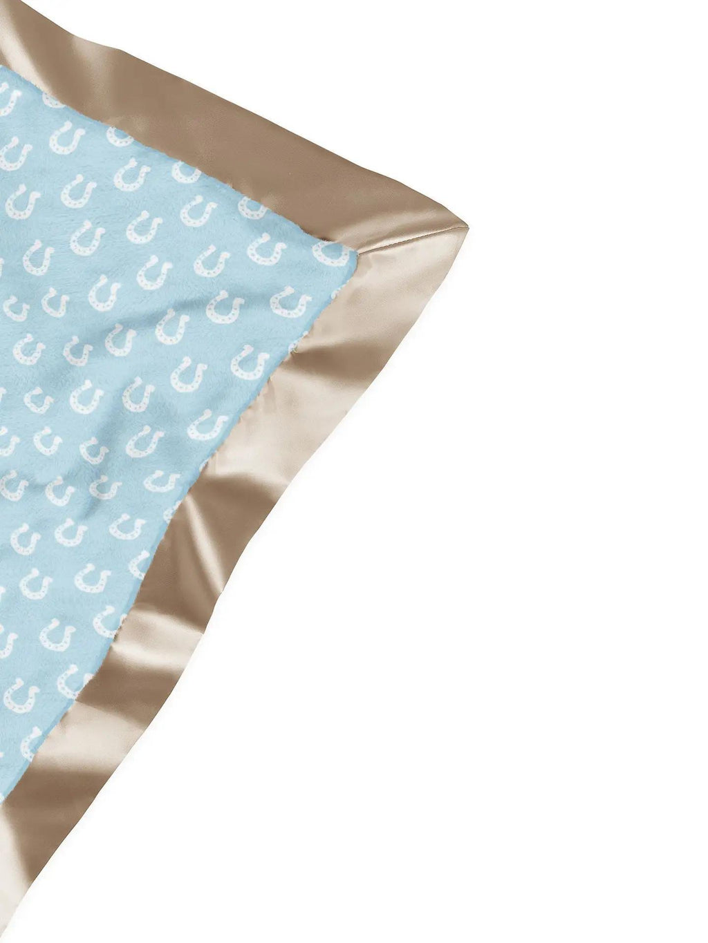 Reversible Baby Blanket Howdy Partner - Blue