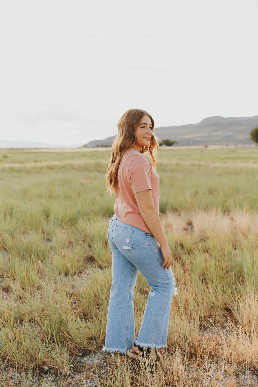CACTUS COWBOY SHORT SLEEVE GRAPHIC TEE - MINERAL BURNT ORANGE