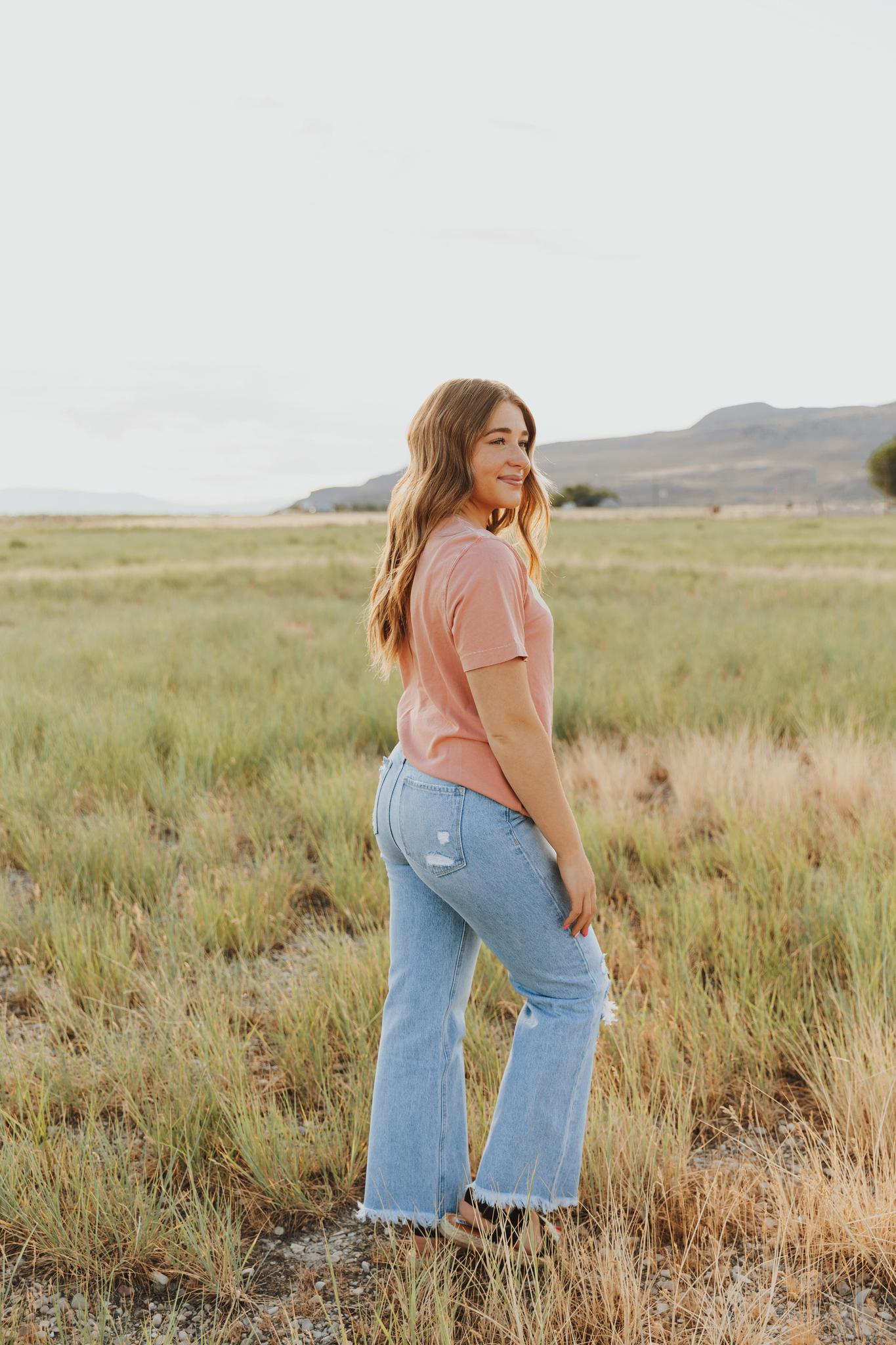 CACTUS COWBOY SHORT SLEEVE GRAPHIC TEE - MINERAL BURNT ORANGE