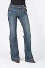 WOMENS JEAN 214 FIT TROUSER STYLE OPEN PKT W/STITCHED CIRLCE11-054-0214-0200 BU
