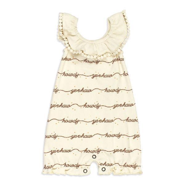 ORGANIC BUBBLE ROMPER - HOWDY