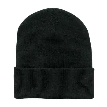 Decky 613 - Acrylic Long Beanie, Knit Cap - 613 | Black