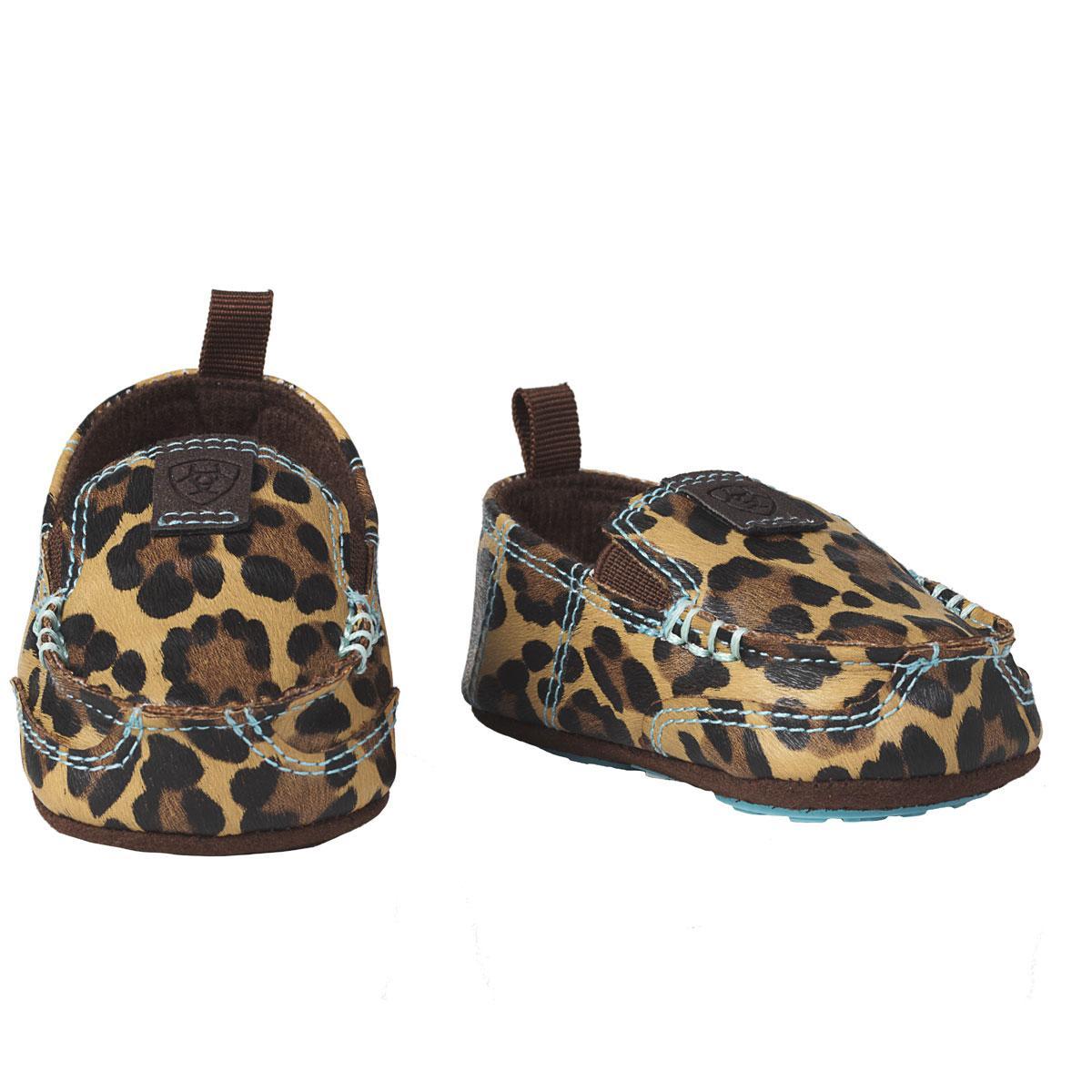 ARIAT NATALIE STYLE LIL’ STOMPERS INFANT GIRLS CASUALS LEOPARD BROWN