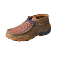 YOUTH DRIVING MOCCASINS - BOMBER/RED+BLUE YDM0038