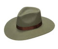 LADIES PINCH FRONT OLIVE HAT