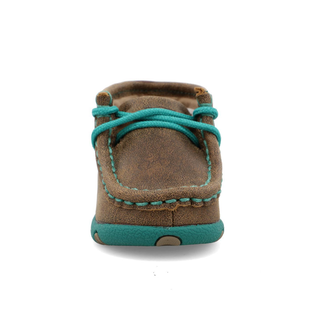 INFANT DRIVING MOCCASINS - BOMBER/TURQ ICA0008