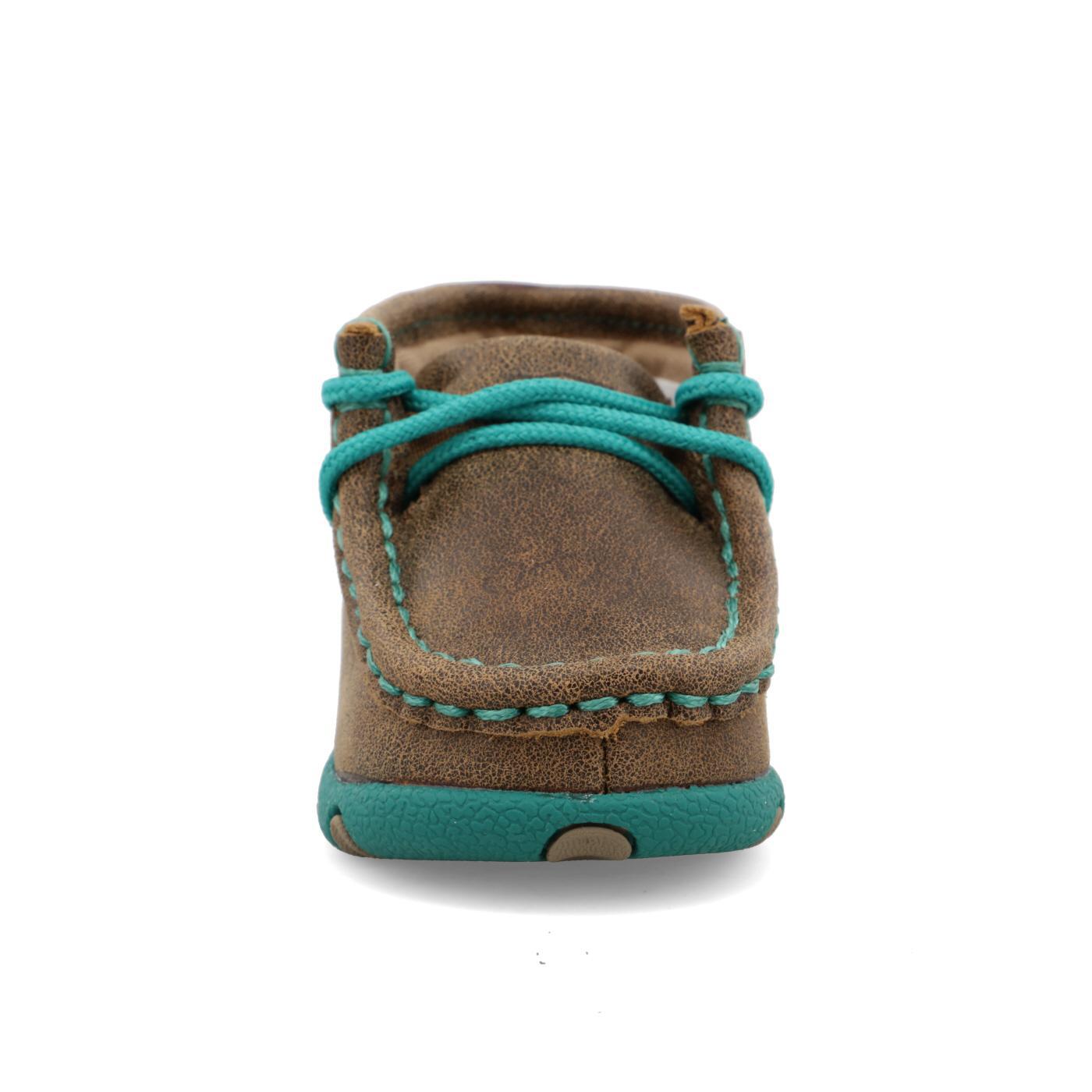 INFANT DRIVING MOCCASINS - BOMBER/TURQ ICA0008