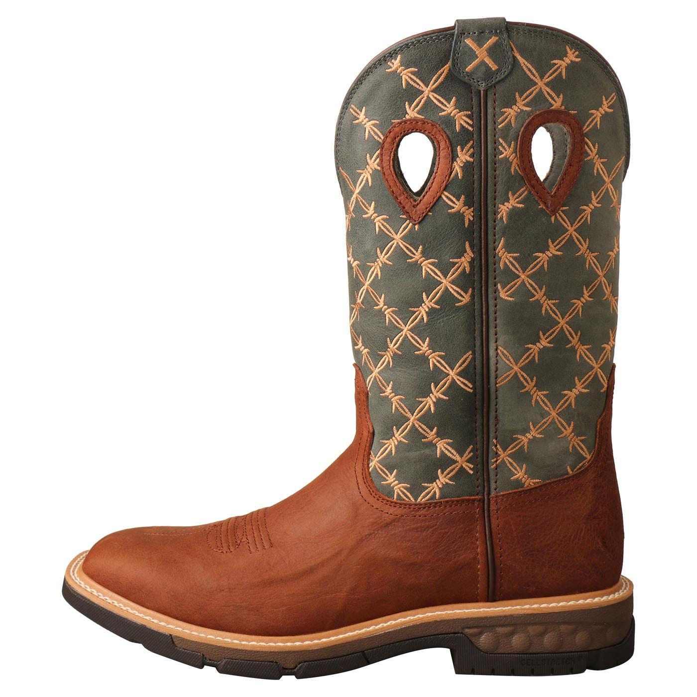 12" Western Work Boot - Mocha & Slate MXB0005
