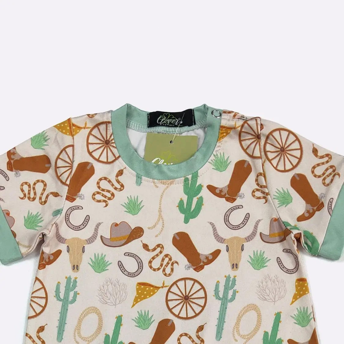 Western Cowboy Boy Romper