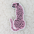 Pink Cheetah Embroidered Hat/Pocket Patch