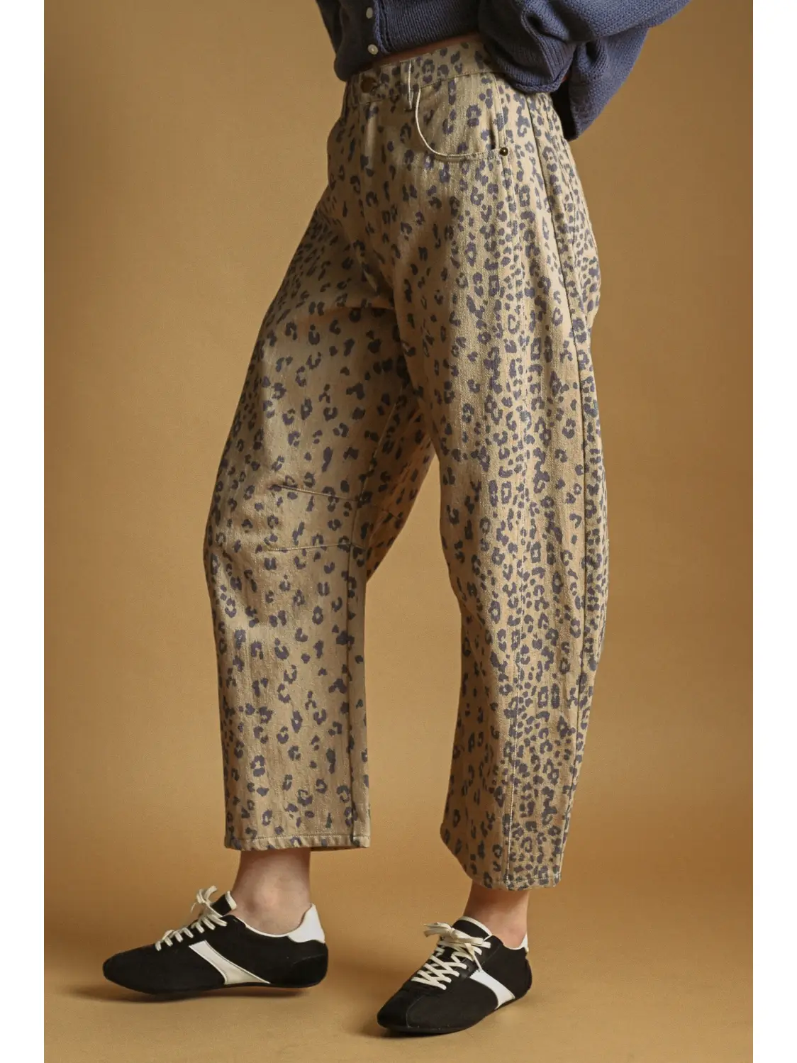 Cheetah Print Barrel Pants