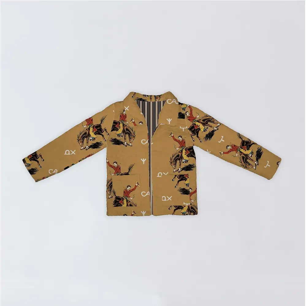 Lazy J Gold Quilted Jacket