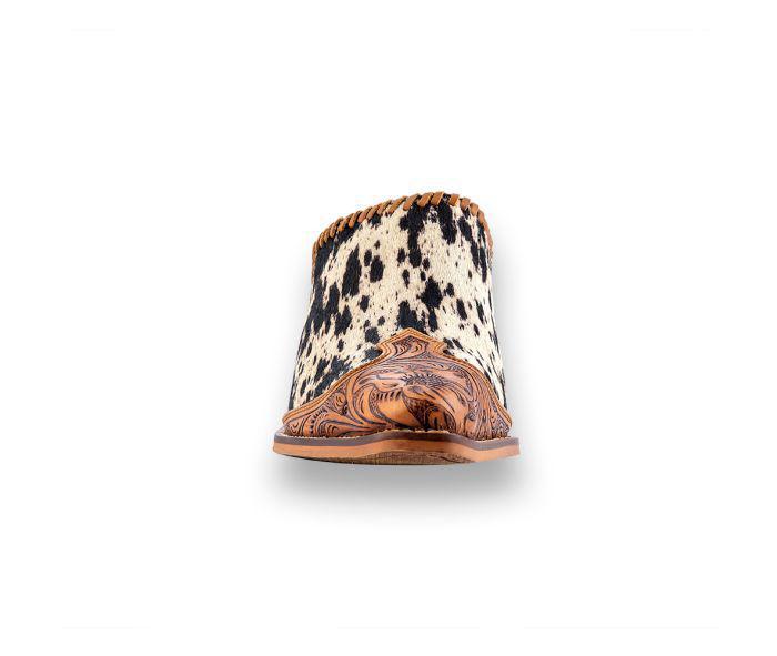 Heely Western Hand-Tooled Mules - S-6942