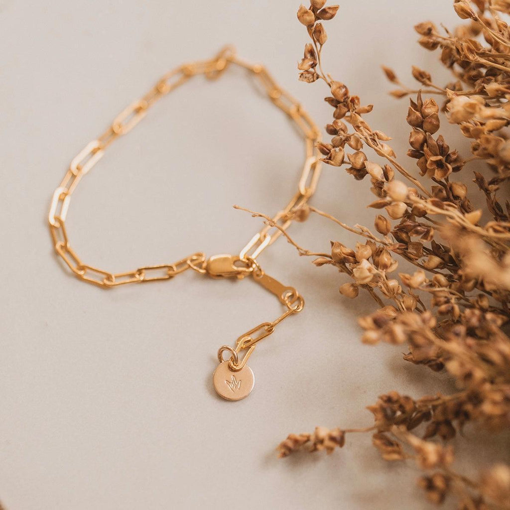 Made By Mary Jude Chain Bracelet - Gold 7"