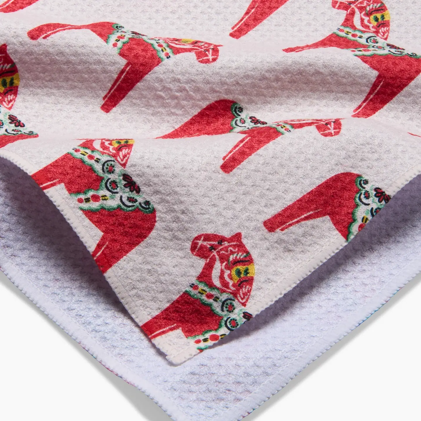 Holiday Dala Horse Tea Towel