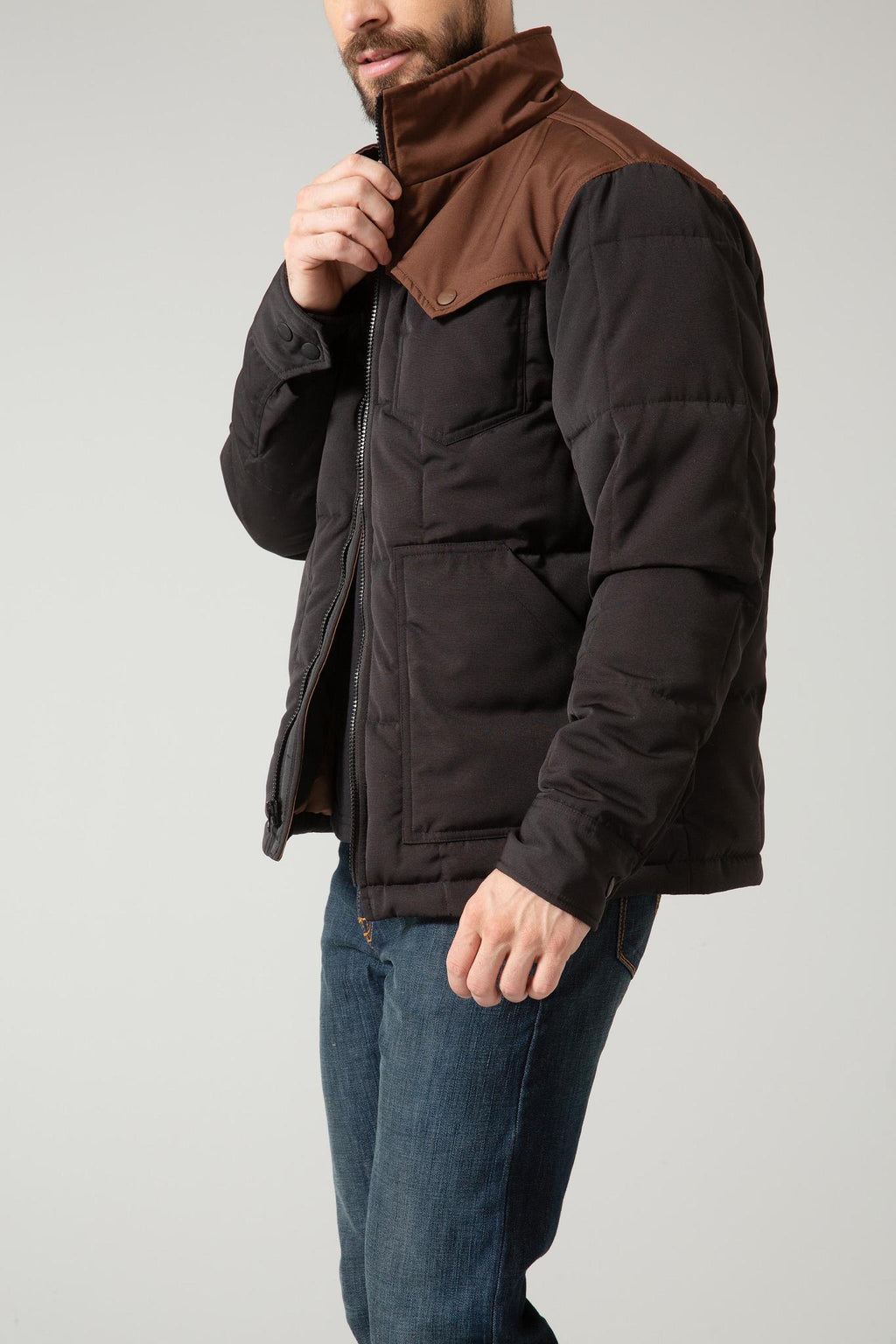 Kimes Men's Colt Jacket - Black/Brown