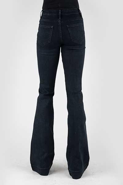 WOMENS JEAN 921 HIGH RISE FLARE FIT PLAIN BACK PKT HIGHRISE FLARE 11-054-0921-2414 BL