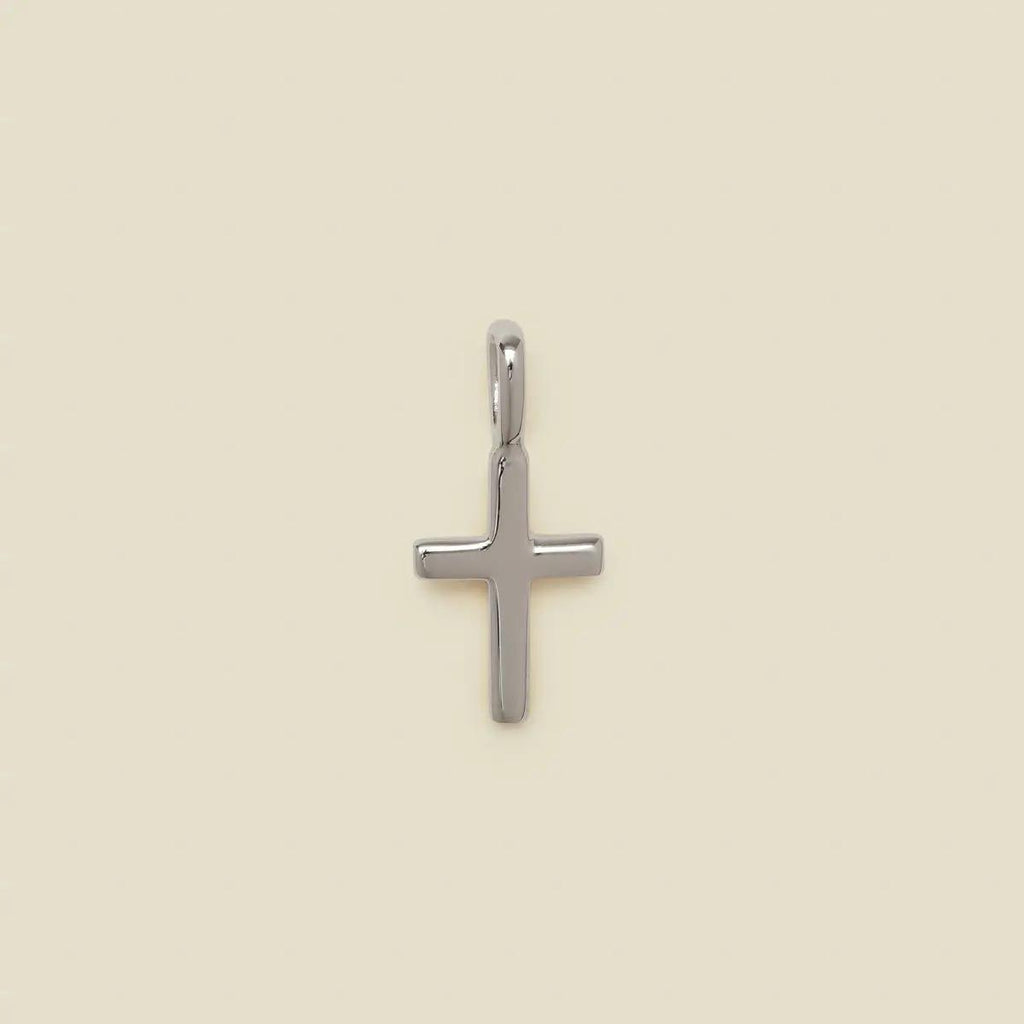Made By Mary Cross Charm - Silver