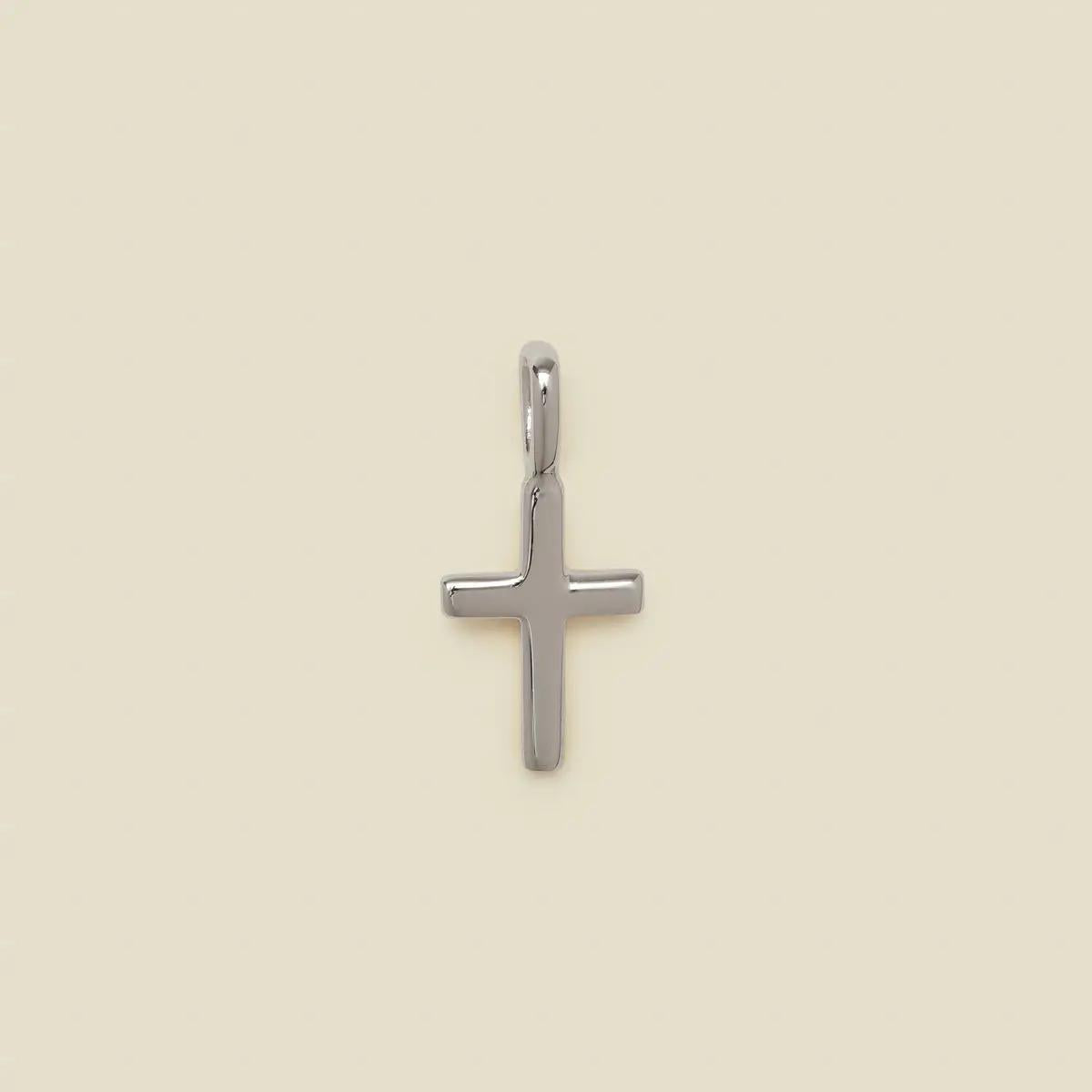 Made By Mary Cross Charm - Silver