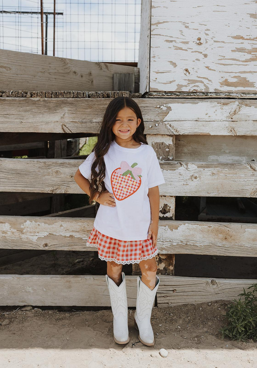 Red Gingham Skort
