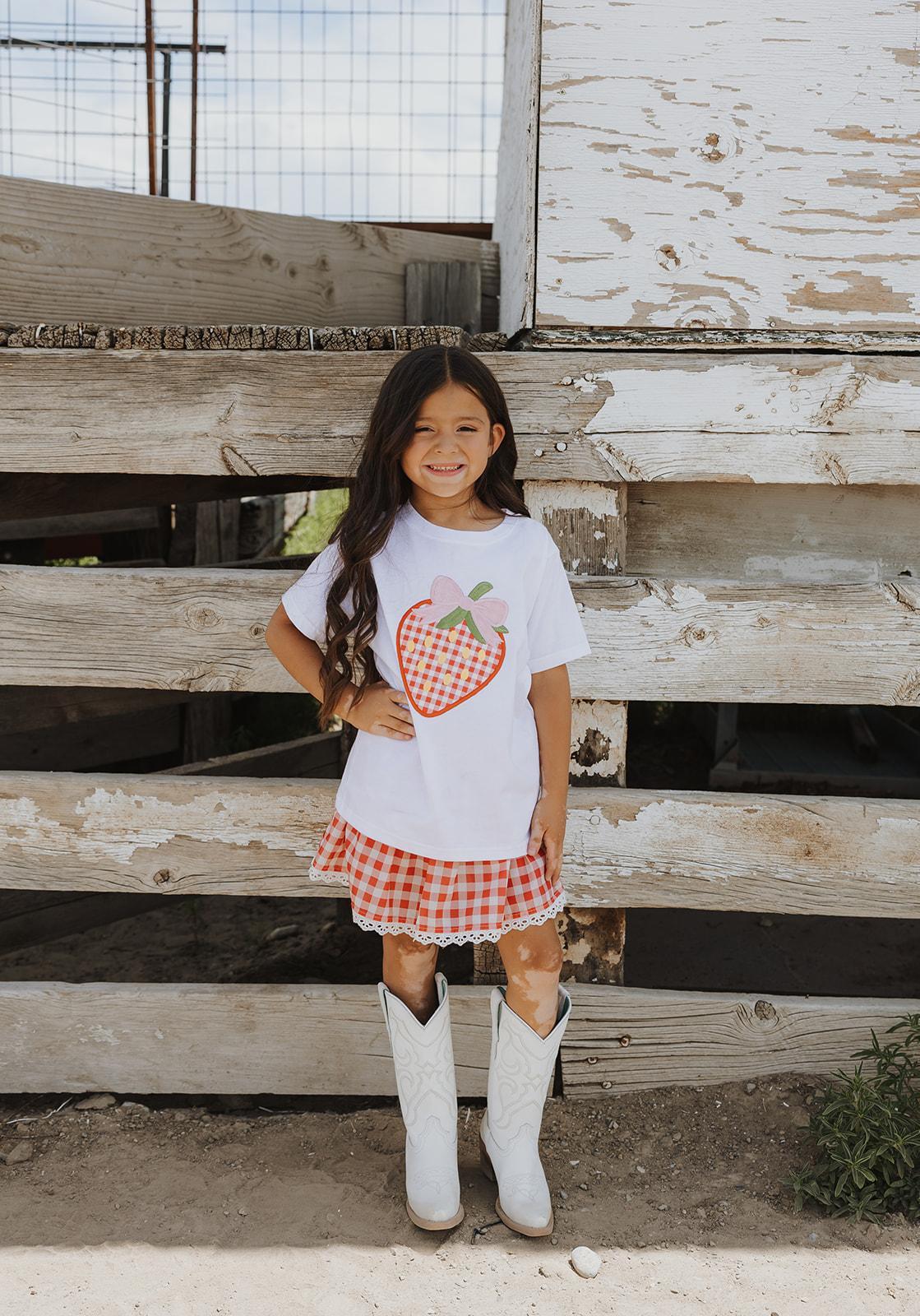 Red Gingham Skort