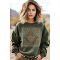 Make All Thing Western Mineral Graphic Sweatshirts - Mineral Olive