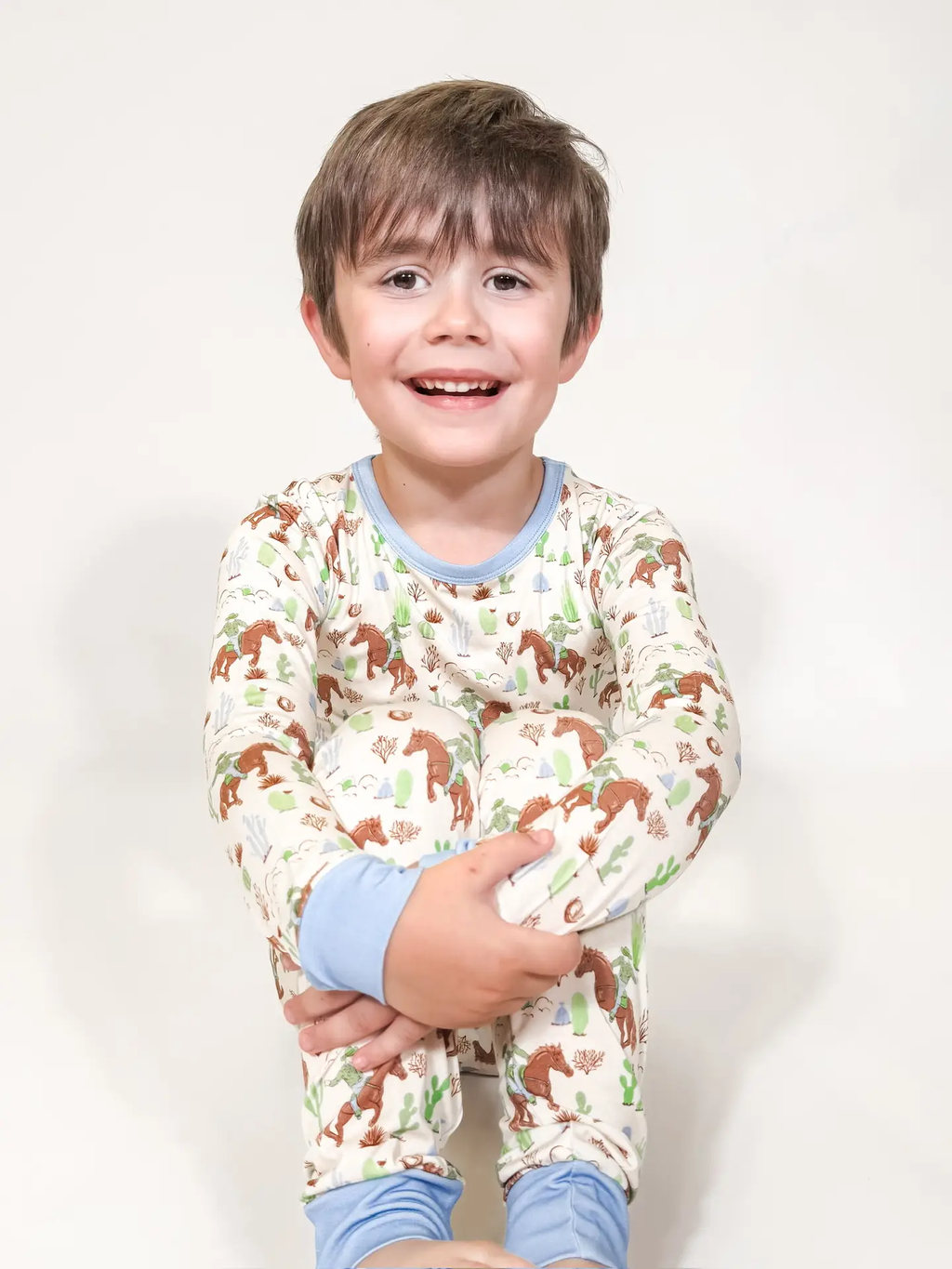 Saddle Up, Cowboy Toile - Long Sleeve/Pants 2 Piece Pajama