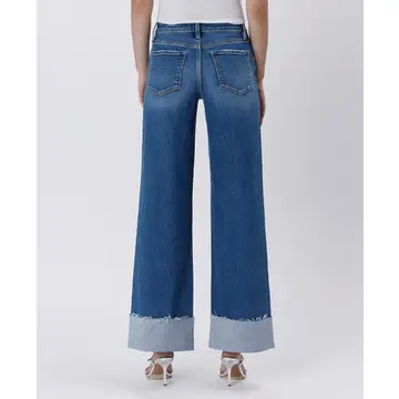 High Rise Cuffed Wide Jeans | REMEDY