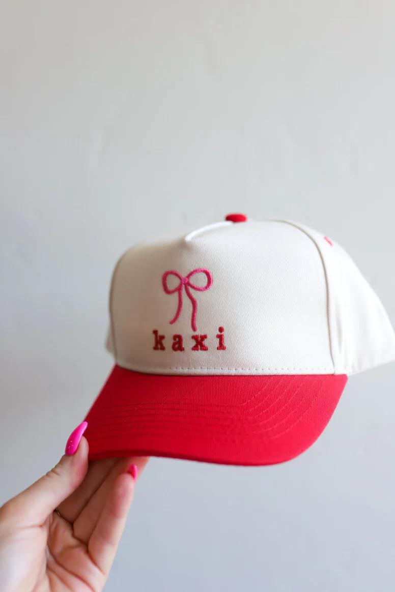 KAXI BOW TRUCKER HAT - RED