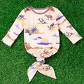 Wild West Dessert, Cactus Printed Baby Gown
