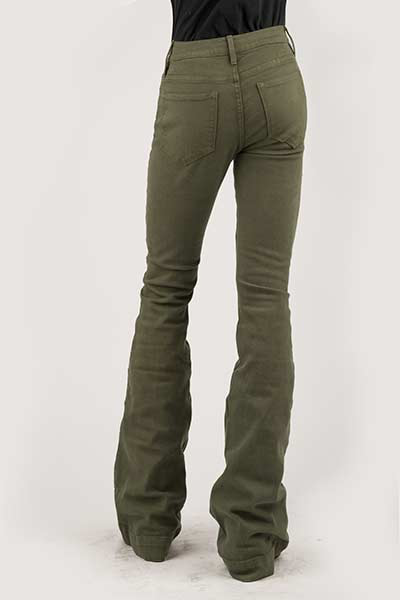 WOMENS JEAN 921 HIGH RISE FLARE FIT FRONT YOKE JEAN PLAIN BACK PKTS OWS 11-054-0921-2410 GR US