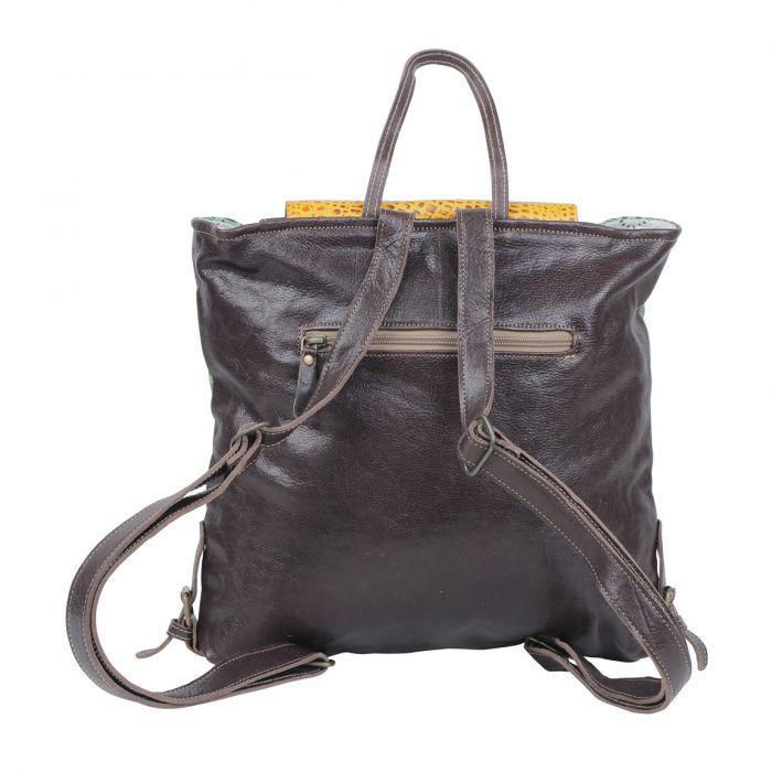 BULL'S EYE LEATHER & HAIRON BAG S-4767