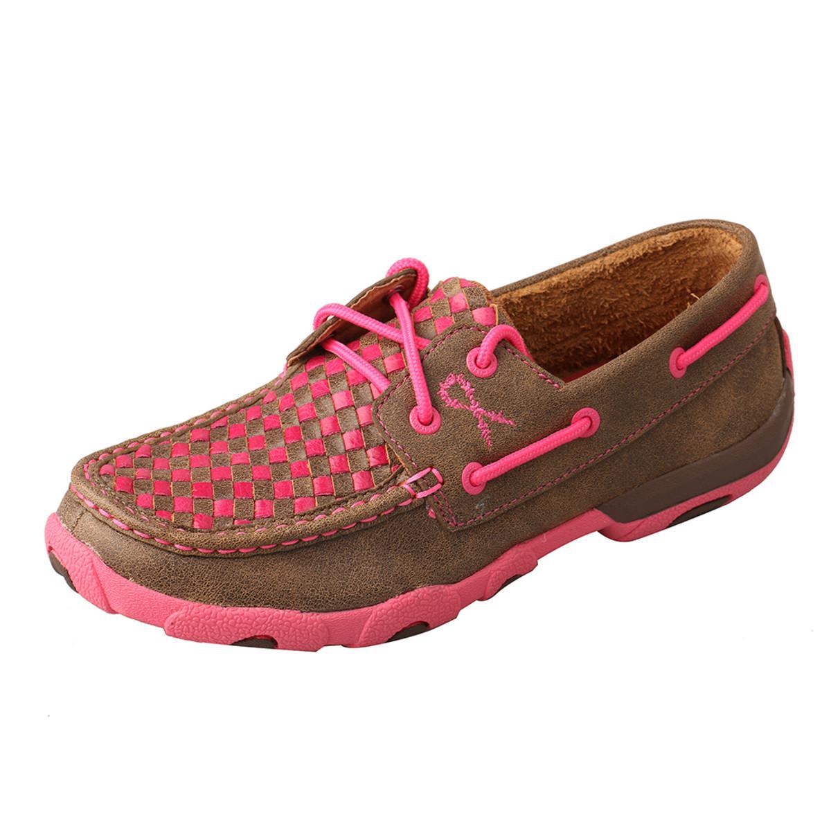 WOMENS TETWP BOAT SHOE DRIVING - BOMBER/NEON PINK WDM0027
