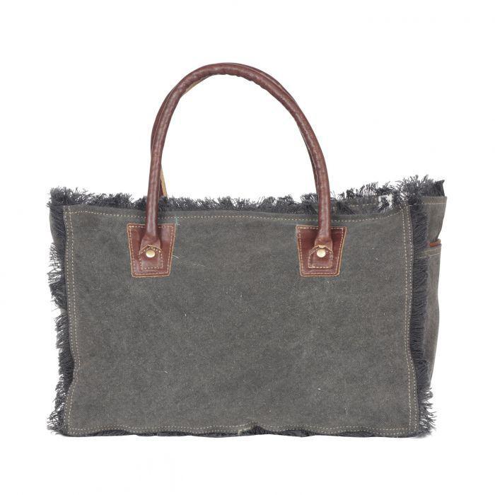 ARTICULATE CANVAS & HAIRON BAG - S-4399