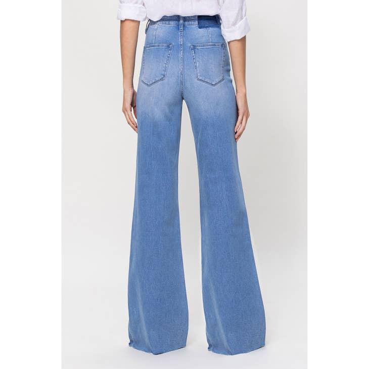 SUPER HIGH RISE WIDE LEG JEAN - WORK SONG