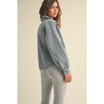 Quilted Denim Jacket