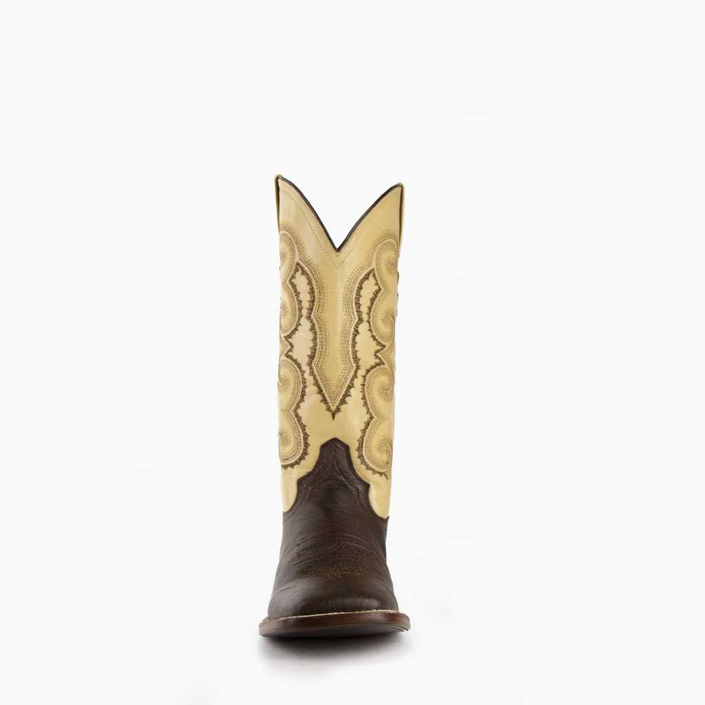 Men's Morgan Ostrich Chocolate S-Toe