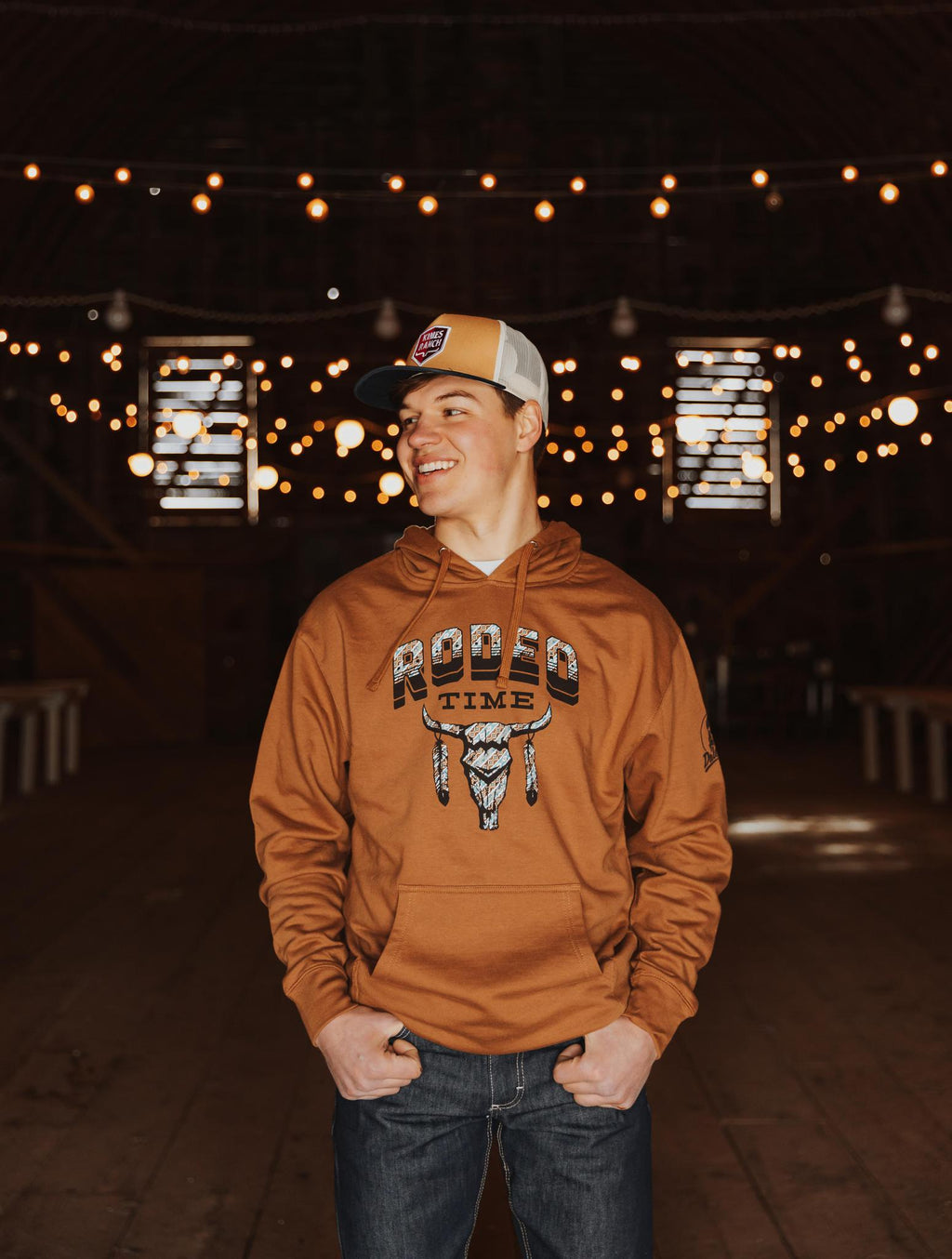 RODEO TIME TRIBAL HOODIE