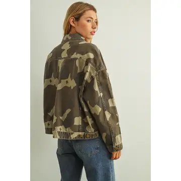 Camo Printed Regular Jacket