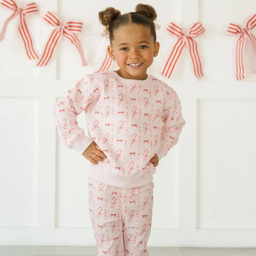 Candy Cane Lane Christmas Sweatshirt - Kids Clothing