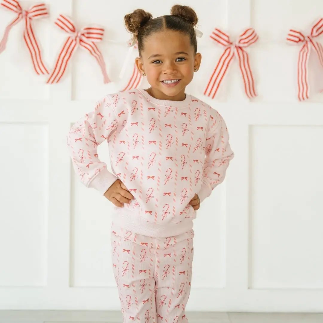 Candy Cane Lane Christmas Sweatshirt - Kids Clothing