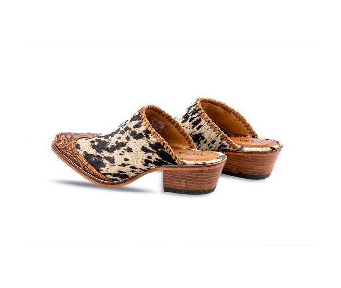 Heely Western Hand-Tooled Mules - S-6942