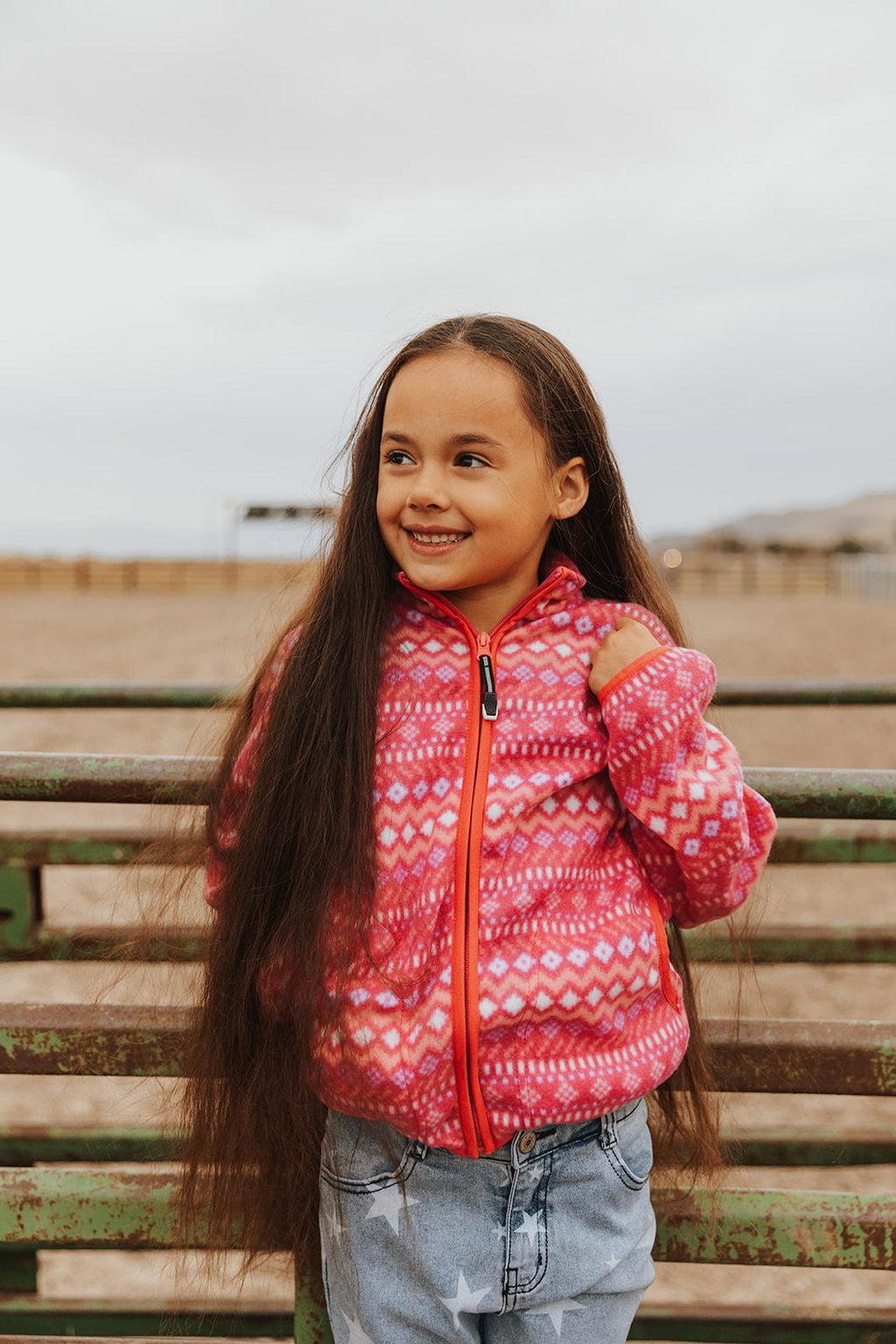 KIDS OUTERWEAR   UNISEX FLEECE JACKET  1862 ZIP FRT FLEECE JACKET - Pink