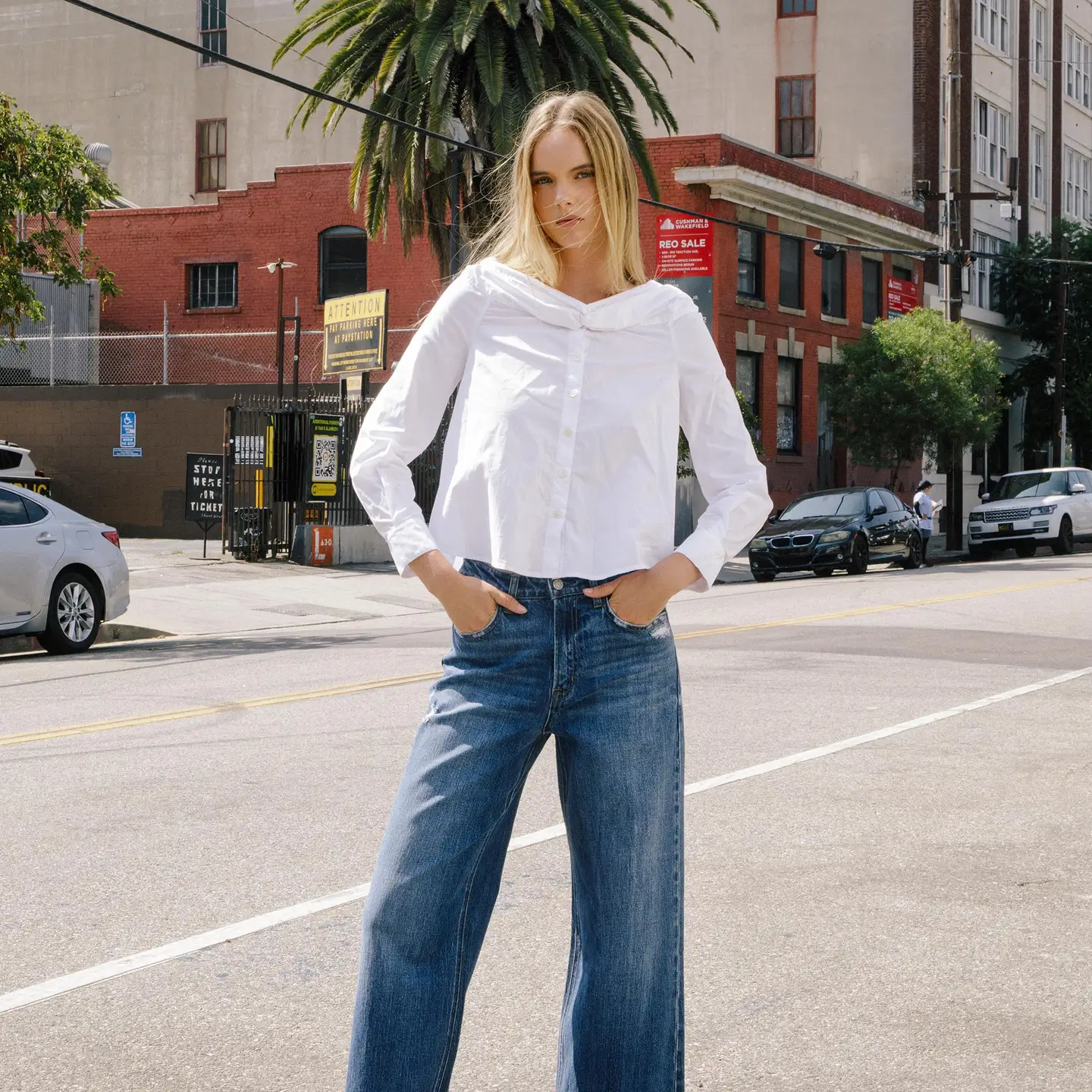 Super High Rise Cuffed Baggy Wide Jeans | Brilliance