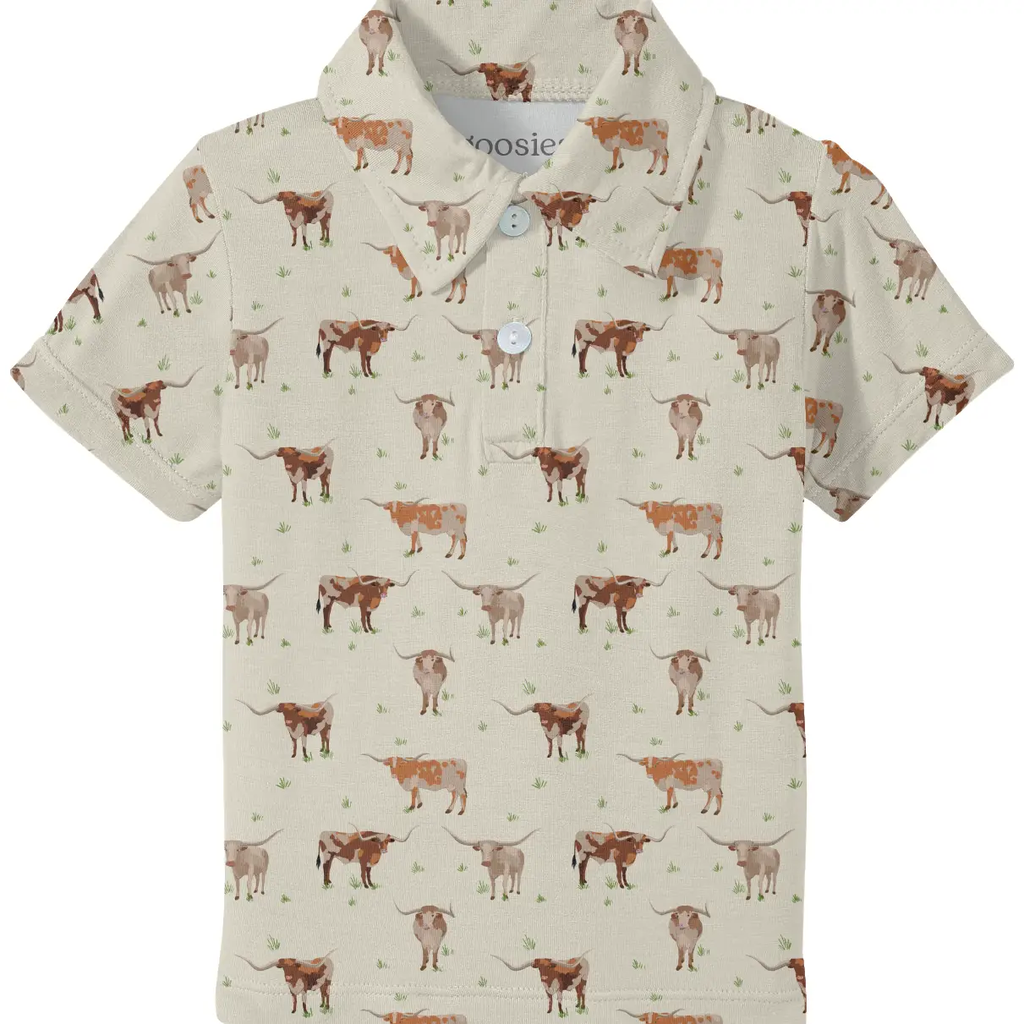 Longhorns Short Sleeve Polo Shirt