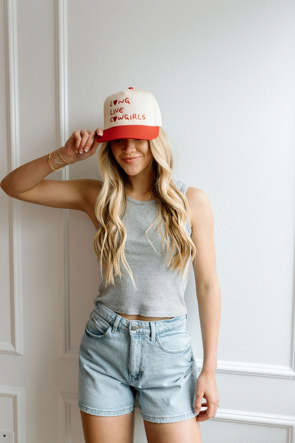 Long Live Cowgirls Trucker Hat Red