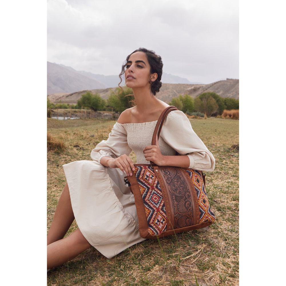 Scarlett Hand-Tooled Bag S-5644